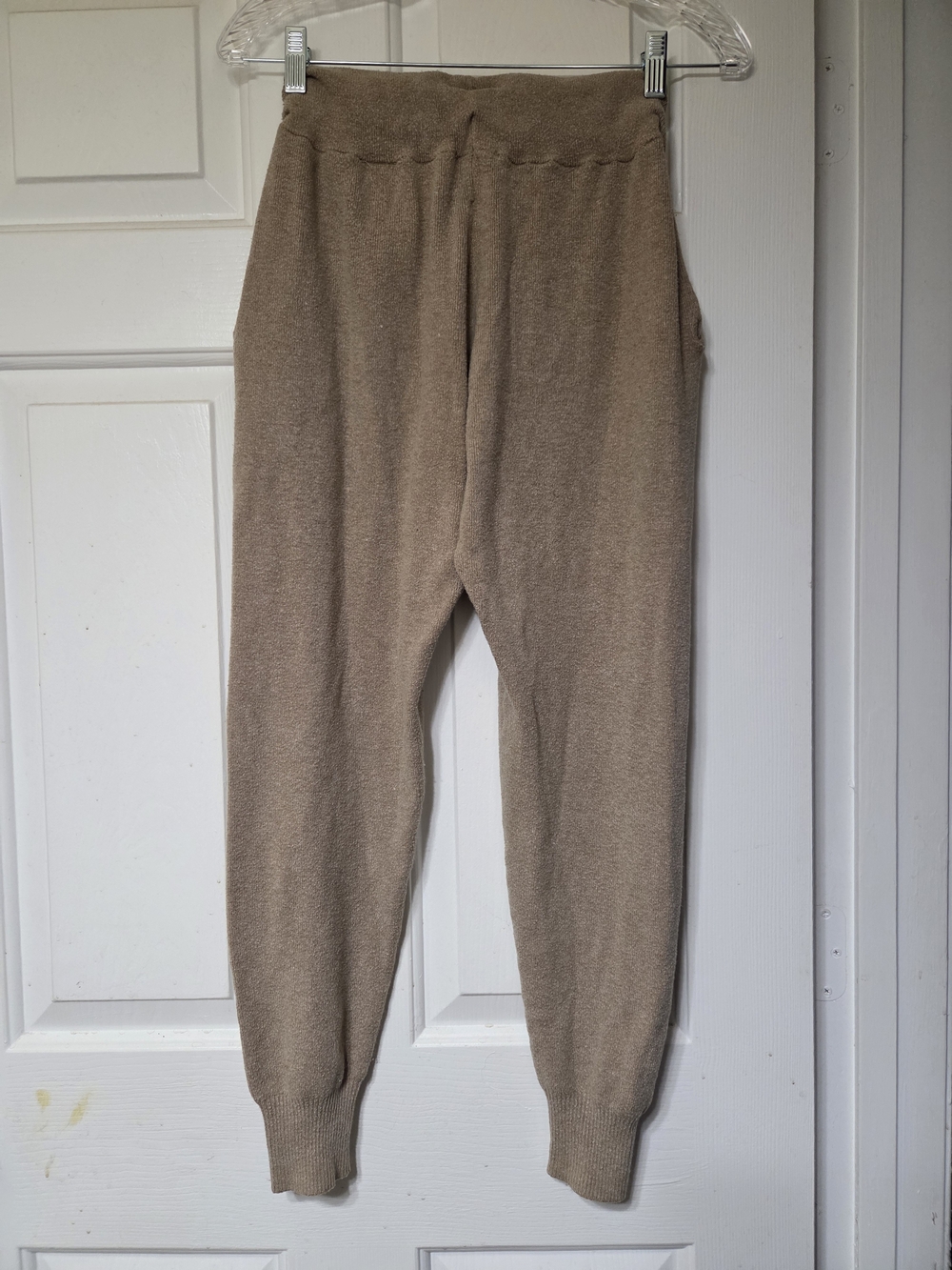 Abercrombie & Fitch Cozy Knit Jogger Pants - Tan